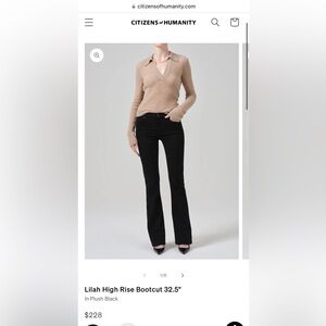 Citizens of humanity Lilah dark blue flared jeans